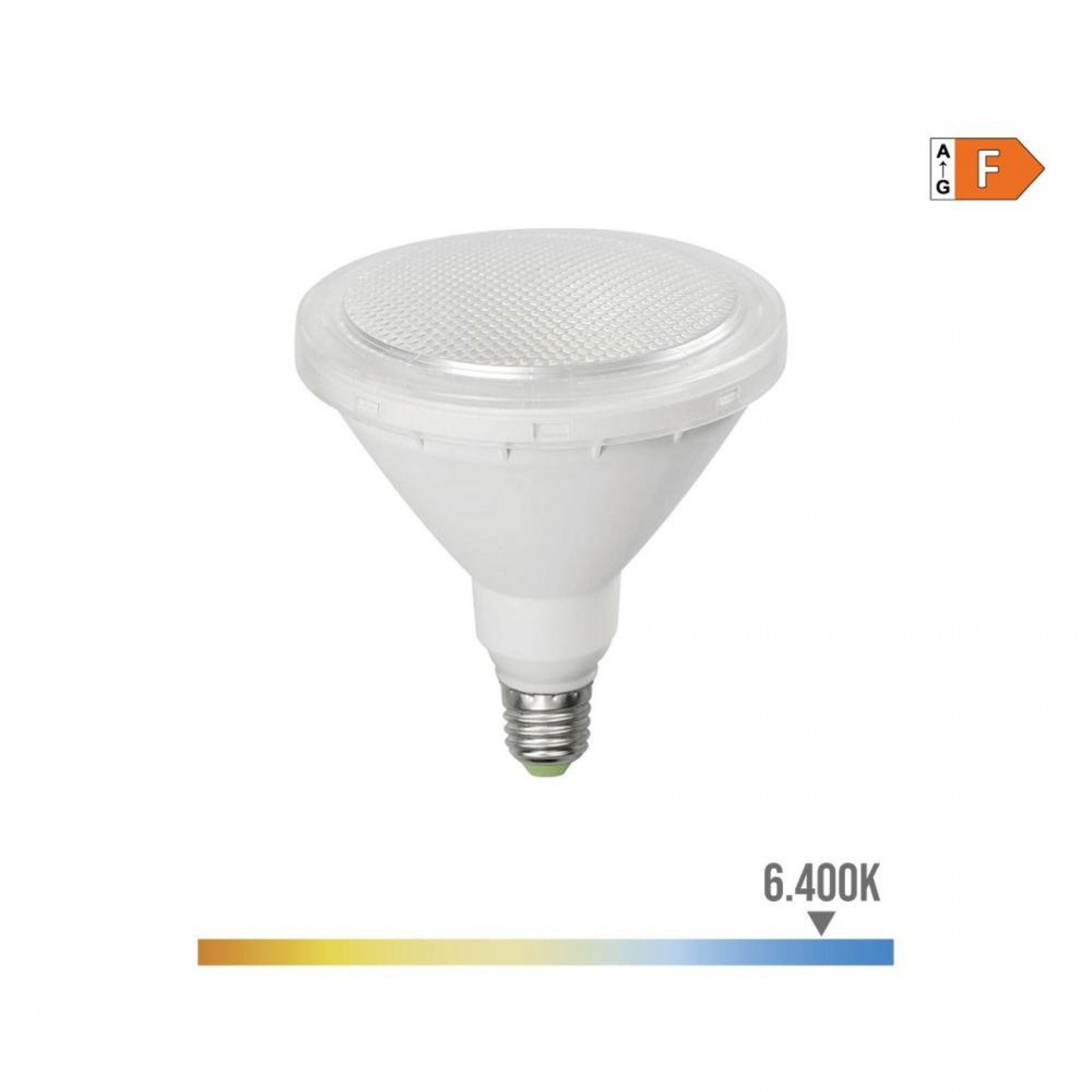 Lâmpada par38 led e27 15w 1200lm 6400k luz fria ip64 ø12x13,8cm refª 98871 EDM