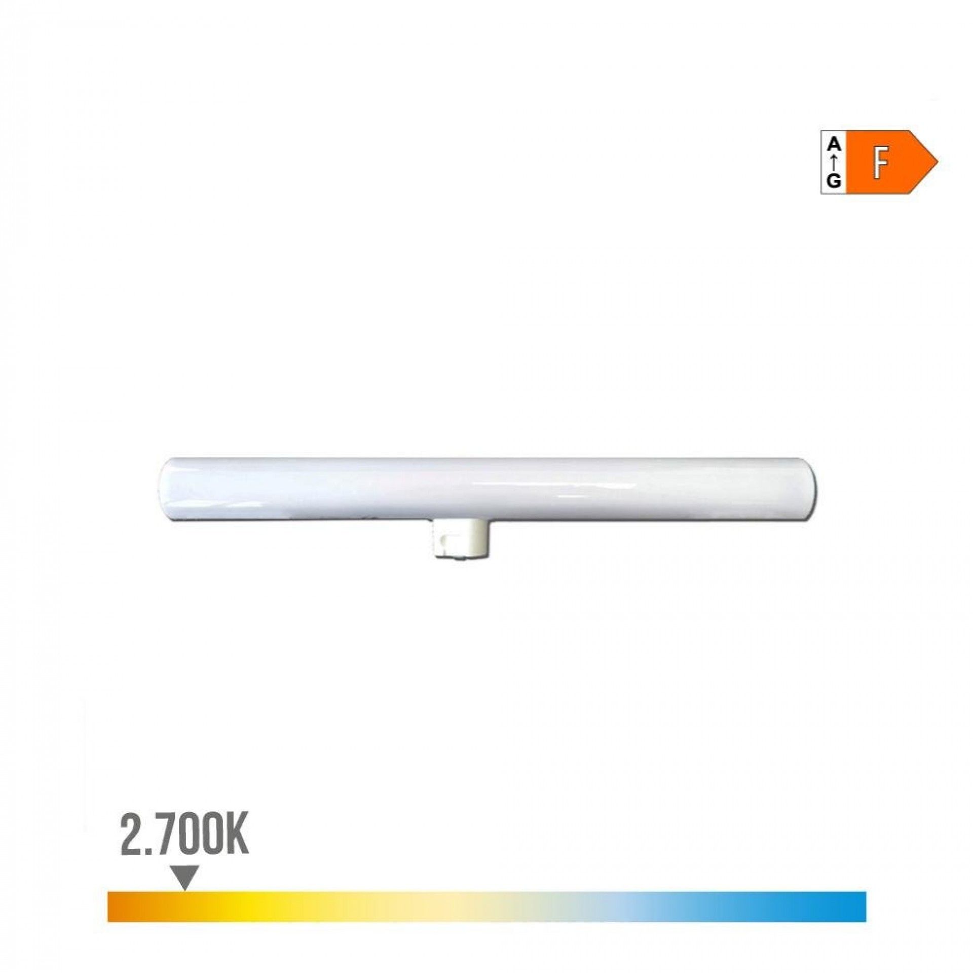 Lâmpada led linestra 1 casquilho s14d 7w 600lm 2700k luz quente 300x30x47mm refª 98805 EDM