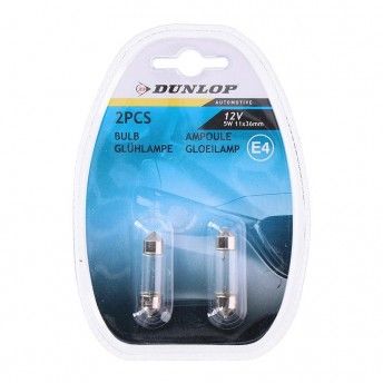 Lâmpada 12v 5w 1,1x3,6cm refª 97898 DUNLOP Lâmpada 12v 5w 1,1x3,6cm refª 97898 DUNLOP