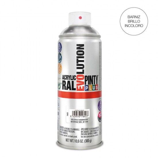 Pintura em spray pintyplus evolution 520cc b199 verniz brilho ref 96961 PINTY PLUS