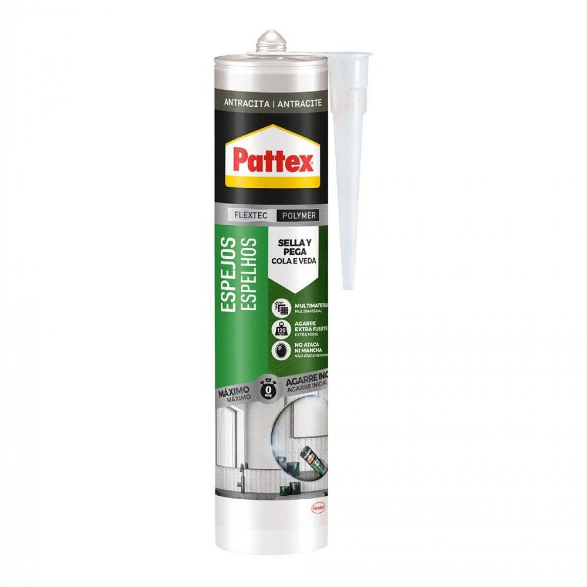 Pattex espelhos 280ml antracita 2903219 refª 96699 PATTEX