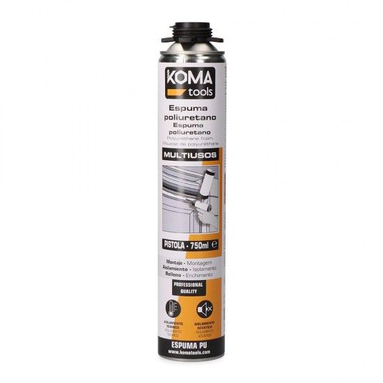 Espuma poliuretano pistola 750ml ref 96453 EDM