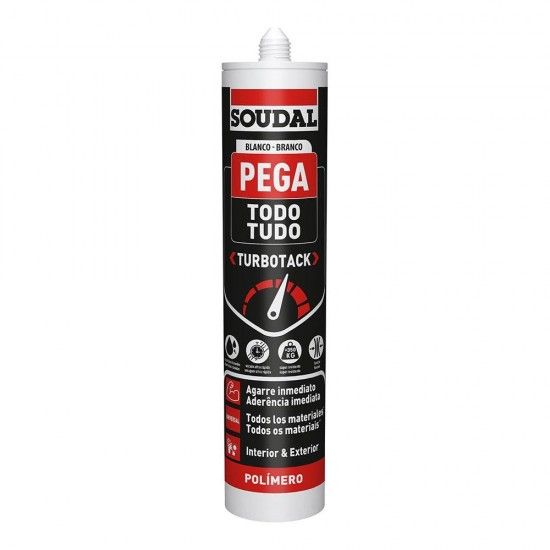 Cola tudo turbotack branco 290ml 160280 ref 96438 SOUDAL