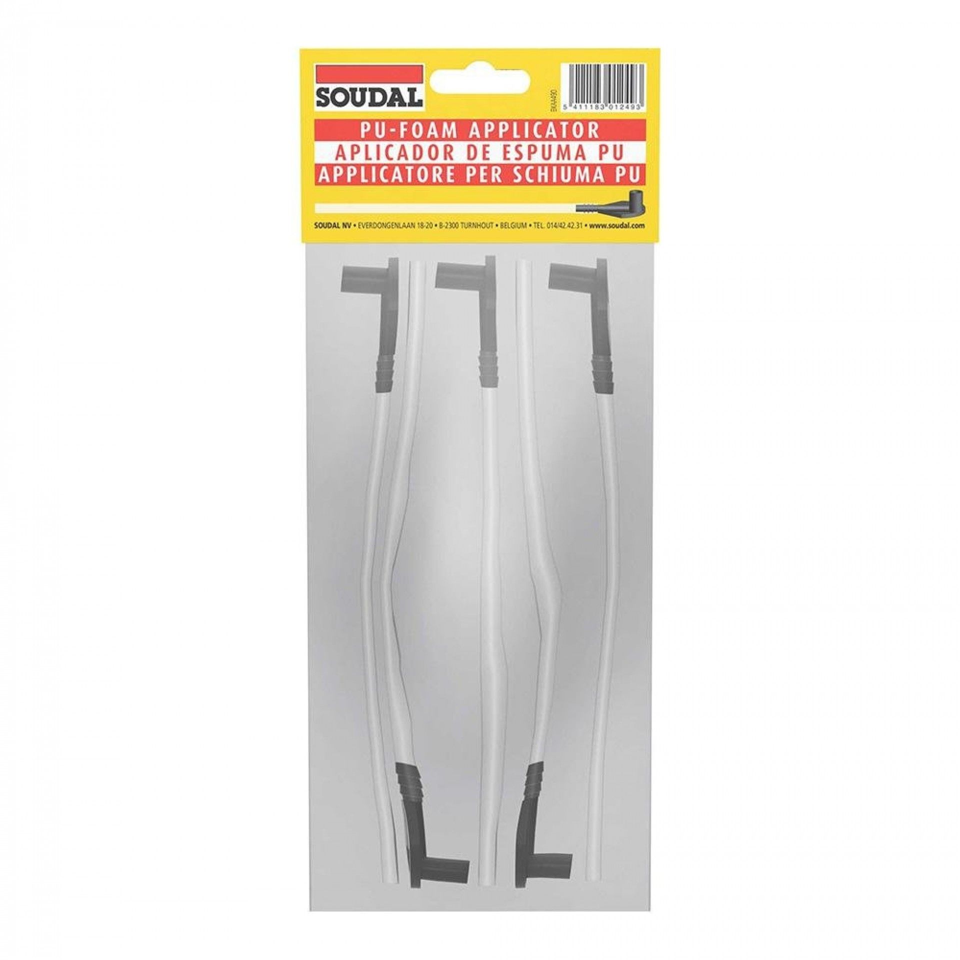 Blíster 5 cânulas para espuma pu 102998 refª 96428 SOUDAL
