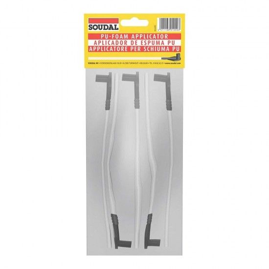 Blíster 5 cânulas para espuma pu 102998 refª 96428 SOUDAL Blíster 5 cânulas para espuma pu 102998 refª 96428 SOUDAL