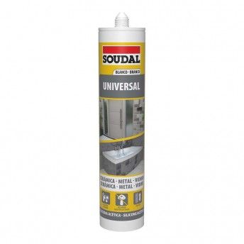 Silicone universal branco 280ml 103184 ref 96411 SOUDAL