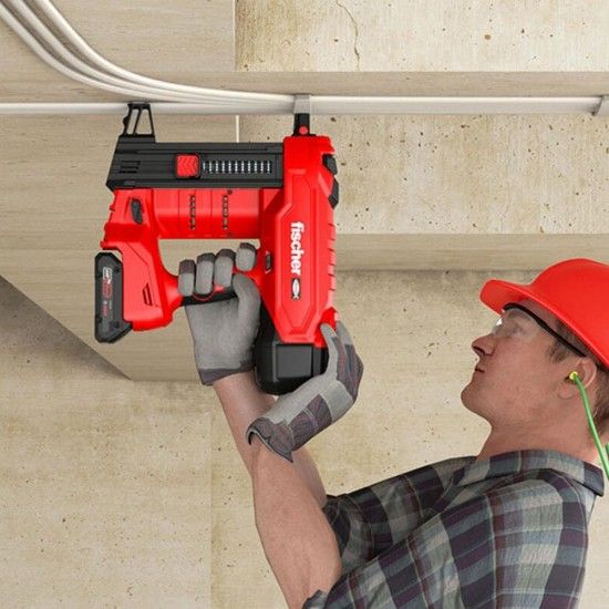 Pistola de pregos a bateria fxc 85 + 2 baterias 571026 ref 96393 FISCHER