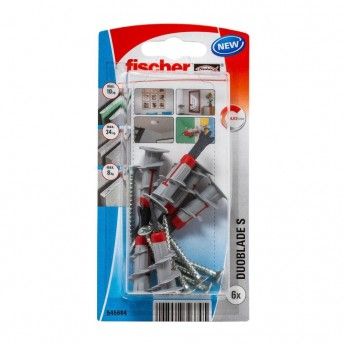 Blister 6 unid. duoblade s + parafuso 545684 ref 96340 FISCHER