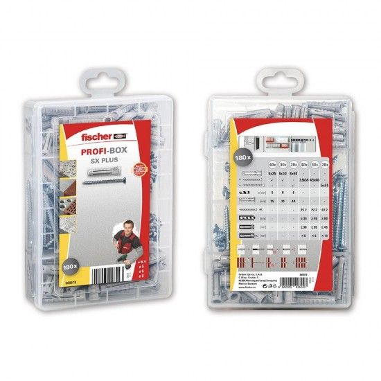 Maleta 90 buchas + parafusos sx plus 5/6/8 + parafusos 5568679 refª 96333 FISCHER Maleta 90 buchas + parafusos sx plus 5/6/8 + parafusos 5568679 refª 96333 FISCHER