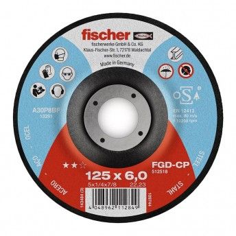 Disco fgd-cp 125x6x22,23 carbono retificador 512518 ref 96255 FISCHER
