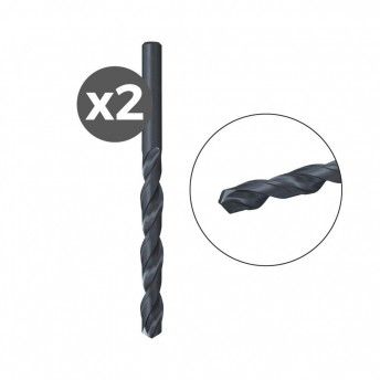 Pack 2 brocas para metal hss-r din338 2,0x24/49 / 2k 530405 ref 96208 FISCHER