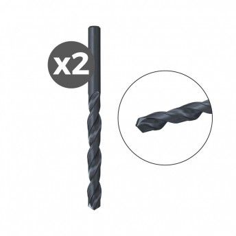 Pack 2 brocas para metal hss-r din338 1,0x12/34 / 2k 530403 ref 96206 FISCHER