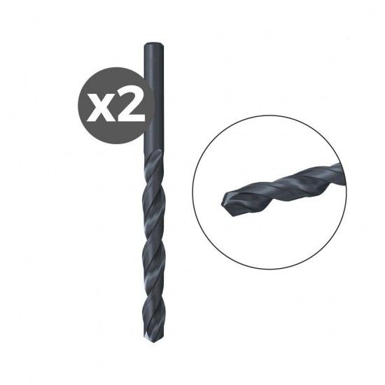 Pack 2 brocas para metal hss-r din338 4,0x43/75 / 2k 530410 ref 96213 FISCHER