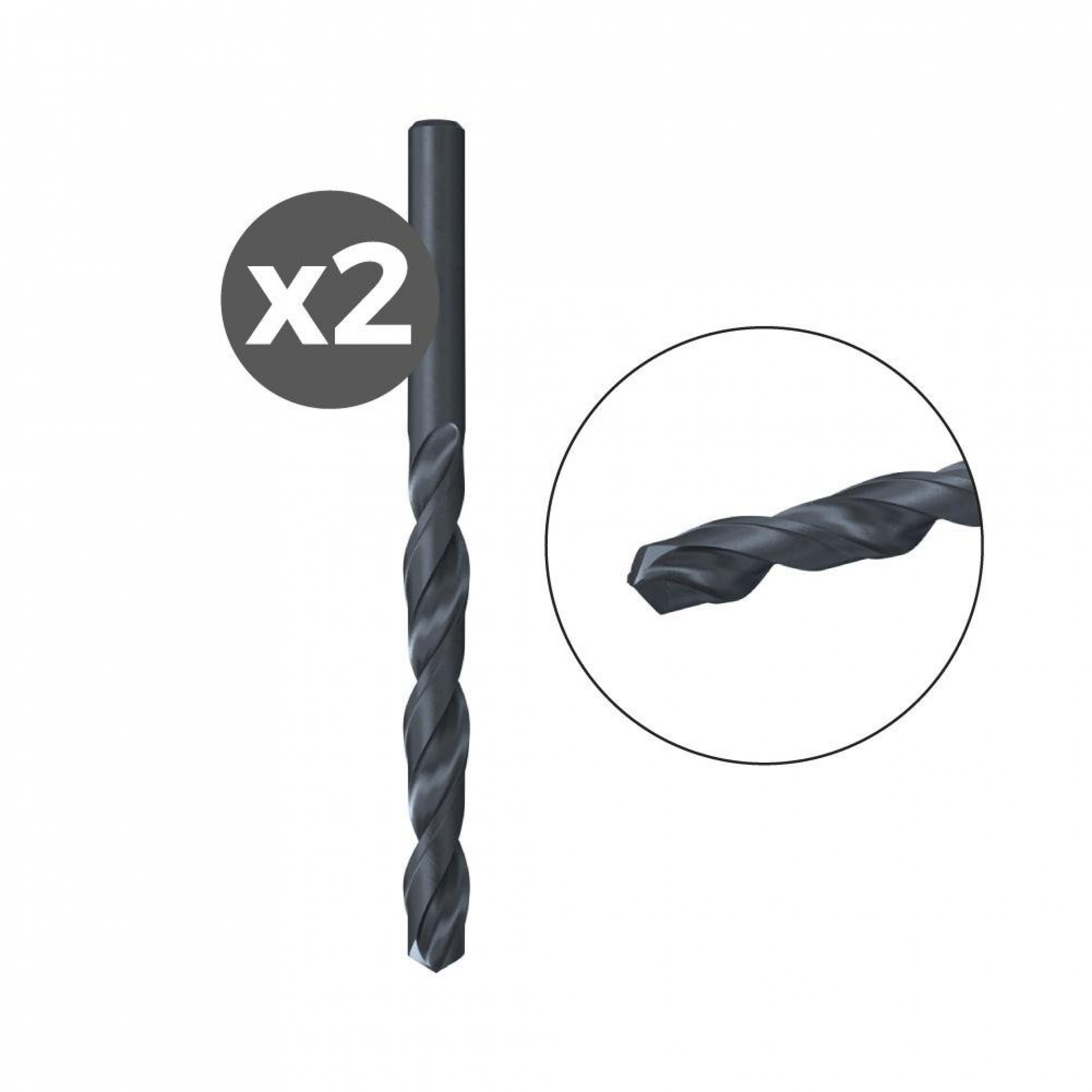 Pack 2 brocas para metal hss-r din338 2,0x24/49 / 2k 530405 refª 96208 FISCHER