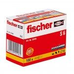 Bucha de expans�o s-6mmm caixa 100 unid. 50106 ref� 96118 FISCHER