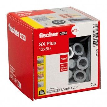 Bucha sx plus 12x60 25uni n12 568012 ref 96059 FISCHER