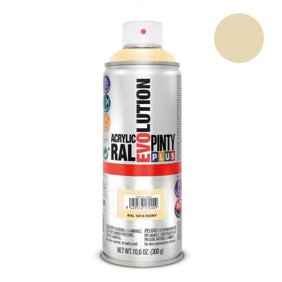 Tinta em spray pintyplus evolution 520cc ral 1014 marfil ref 95787 PINTY PLUS