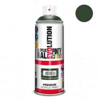 Tinta em spray pintyplus evolution 520cc ral 6020 chrome green ref 95364 PINTY PLUS
