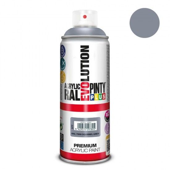 Tinta em spray pintyplus evolution 520cc ral 7000 squirrel grey ref 95365 PINTY PLUS