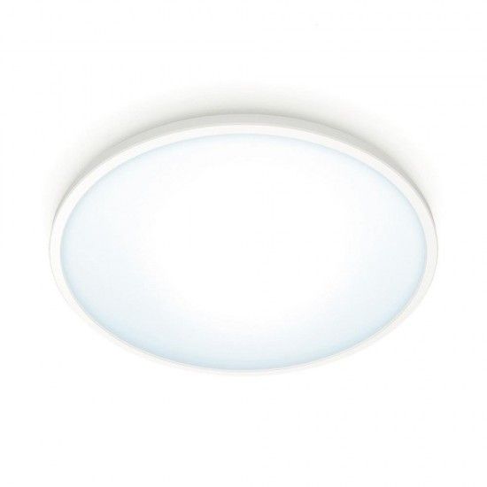 Plafon led 16w 1500lm 292mm embelhecedor branco philips ref 93552 WIZ