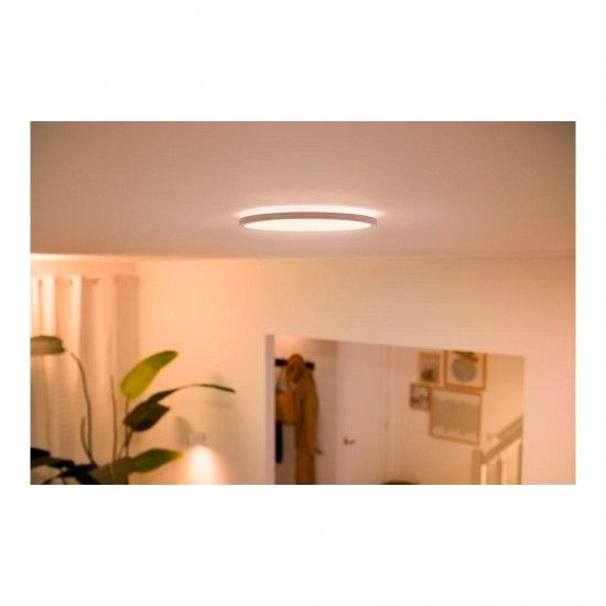 Plafon led 16w 1500lm 292mm embelhecedor branco philips ref 93552 WIZ