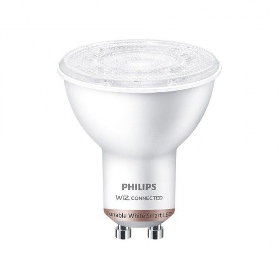 Lmpada gu10 led 4,7w 2.700k-6.500k 345lm wifi philips ref 93209 WIZ