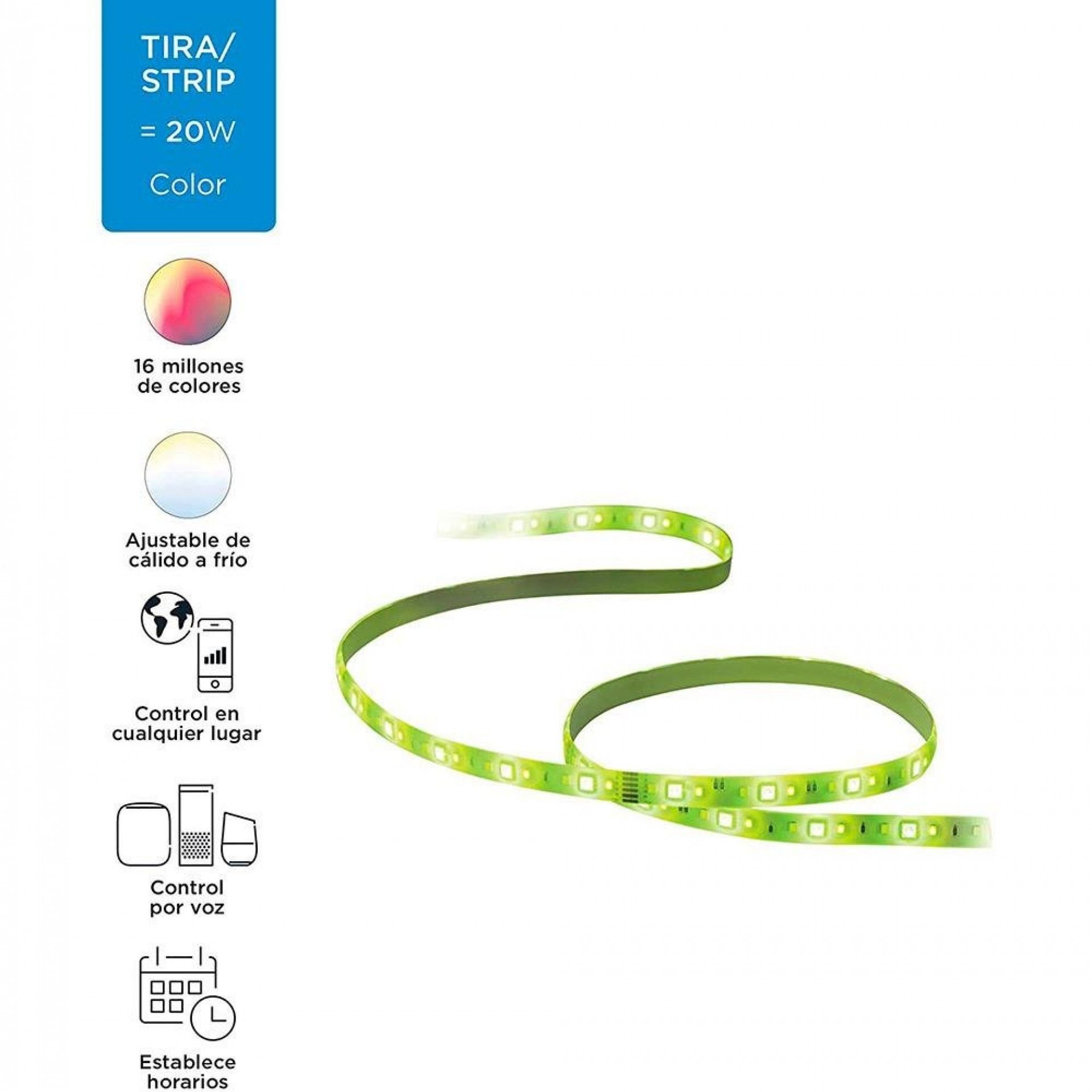 Tira led 2m 1.600lm starterkit wiz refª 93201 PHILIPS
