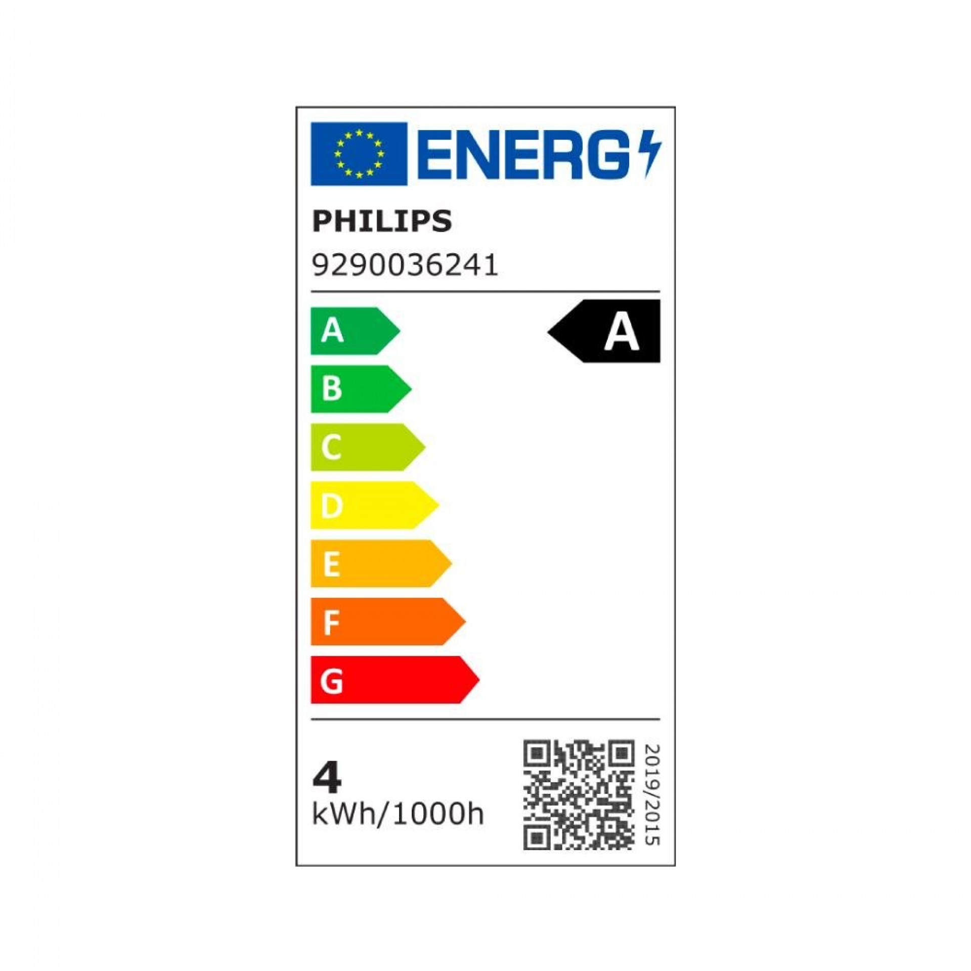 Lâmpada ultra efficient led classic 4w 840im e27 4000k, ø6x10,4cm, refª 93073 PHILIPS