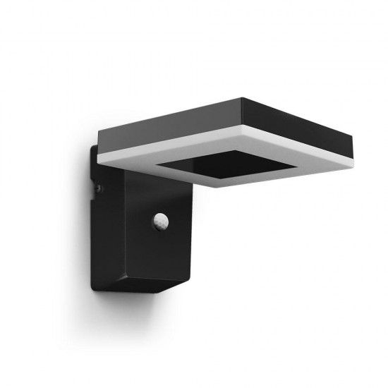 Aplique solar mural quadrado ultraeficiente,ip44 1,3w, 250im 3000k, luz quente, ref� 93065 PHILIPS