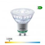 Lmpada ultra efficient led spot 36d 2,1w 375im gu10 3000k, 220-240v ac 50/60hz. ref 93070 PHILIPS