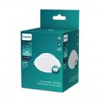 Pack 3un meson downlight cor branco, 5,5w, 550im. refª 93055 PHILIPS Pack 3un meson downlight cor branco, 5,5w, 550im. refª 93055 PHILIPS