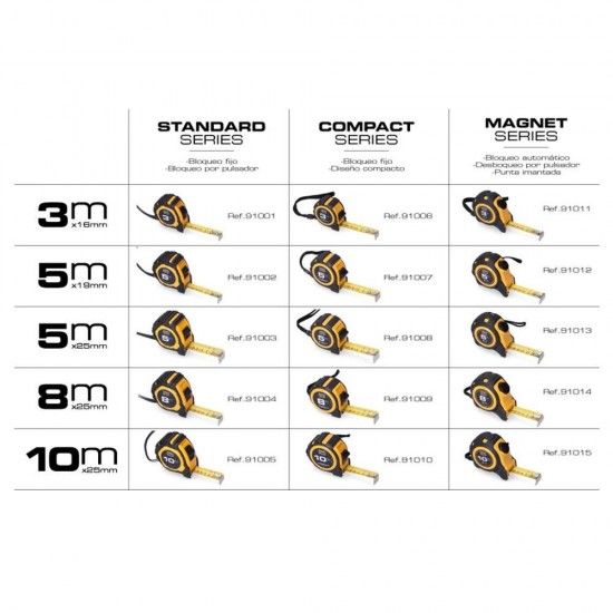Fita métrica 5m x 19mm abs standard refª 91002 KOMA TOOLS Fita métrica 5m x 19mm abs standard refª 91002 KOMA TOOLS