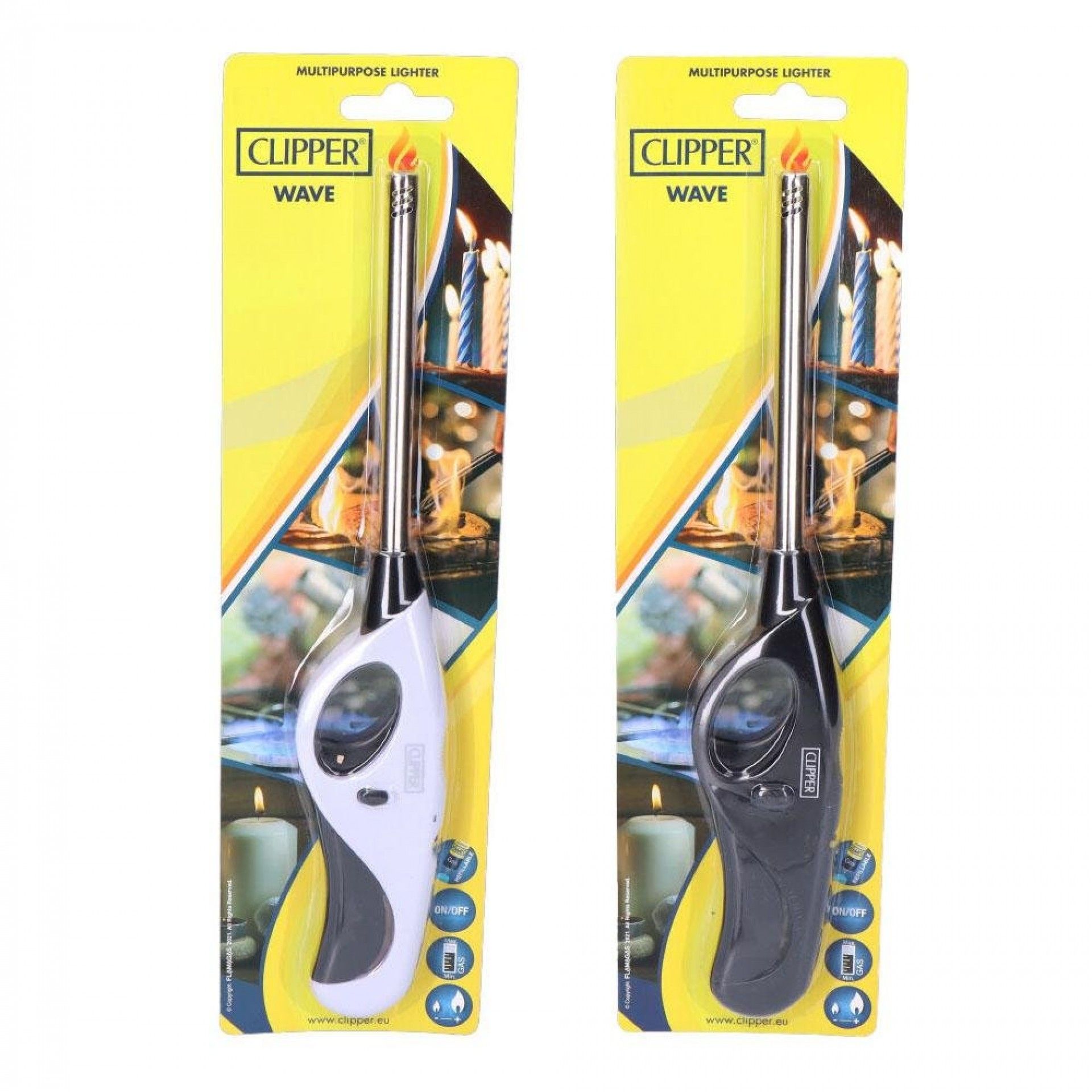 Isqueiro wave solid branco/preto mg1l000 cores / modelos diversos refª 90991 CLIPPER