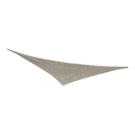 Toldo de ocultao com led solar para exterior 300x300x300cm. cor cinzento 899189 ref 90794 NULL