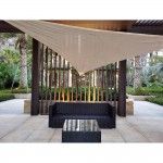 Toldo de ocultação com led solar para exterior 300x300x300cm. cor bege 899179 refª 90793 NULL Toldo de ocultação com led solar para exterior 300x300x300cm. cor bege 899179 refª 90793 NULL