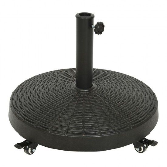 Base para chapu-de-sol com rodas cor preto dimetro 52cm 841097 ref 90771 NULL