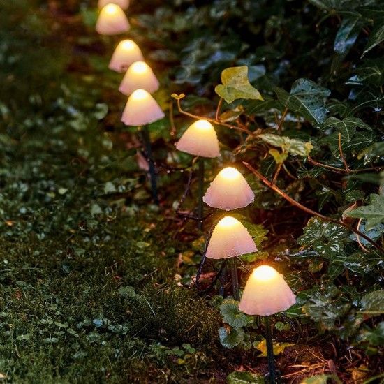 Estaca led em forma de cogumelo com 8 fun��es para exterior 491762 ref� 90752 NULL
