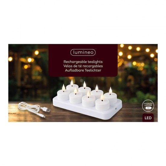 Vela led recarreg�vel de pl�stico para interiores 486715 ref� 90751 NULL