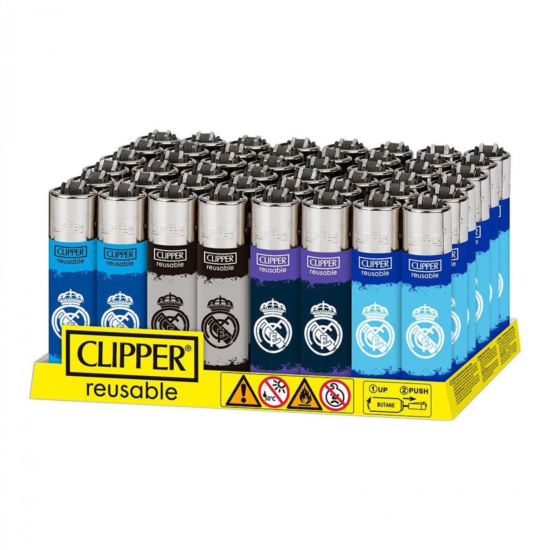Isqueiro cp11 escudo real madrid, cores variadas. refª 90479 CLIPPER