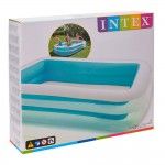 Piscina retangular 2 anéis 262x175x56cm 2 câmara de ar. refª 90346 INTEX Piscina retangular 2 anéis 262x175x56cm 2 câmara de ar. refª 90346 INTEX