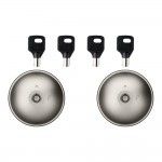 Kit 2 fechaduras para ve�culos ufo2 porta dupla 8092332415 ref� 88791 MERONI