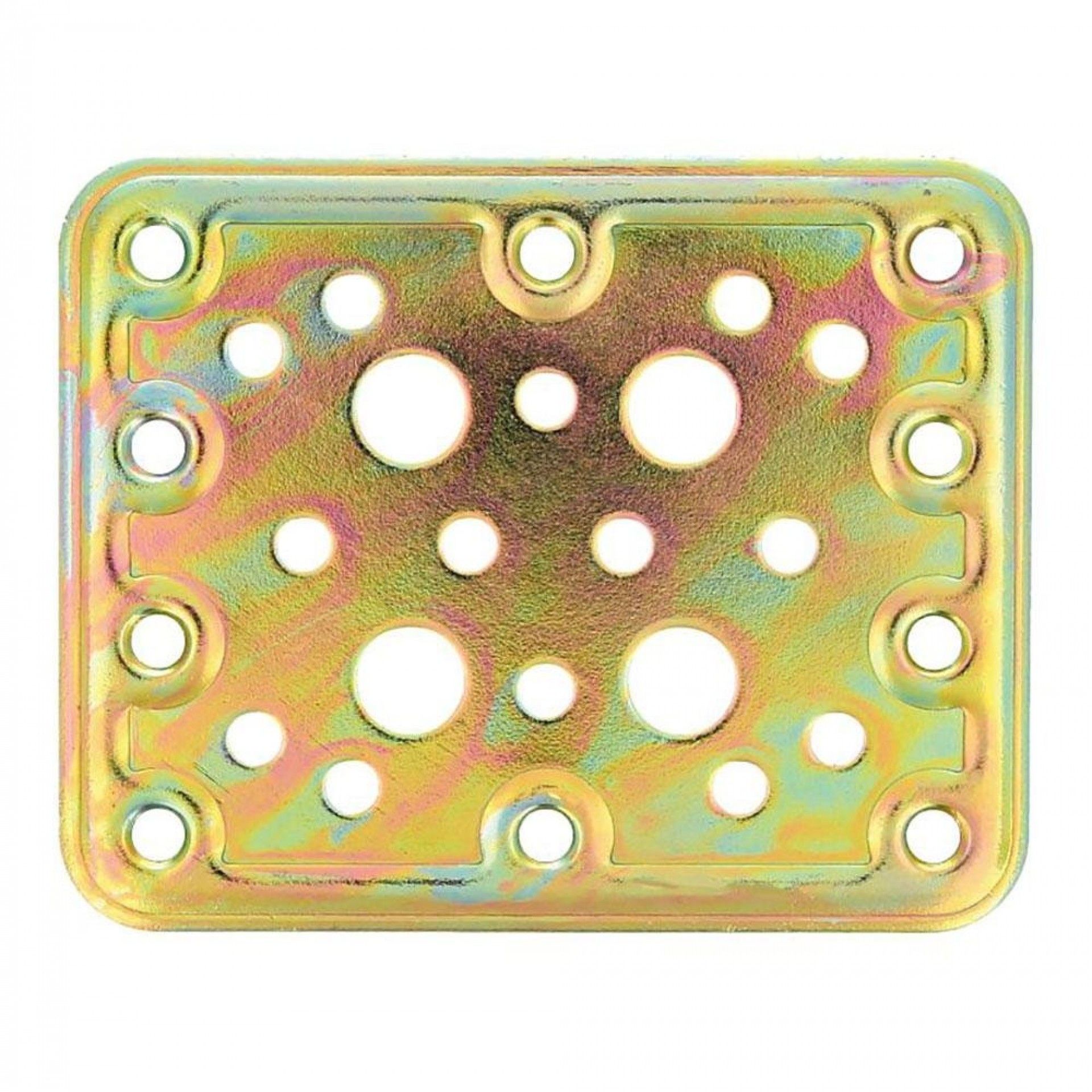 Placa 504-80x100mm aço bicromatado (s) 12125 refª 88064 AMIG