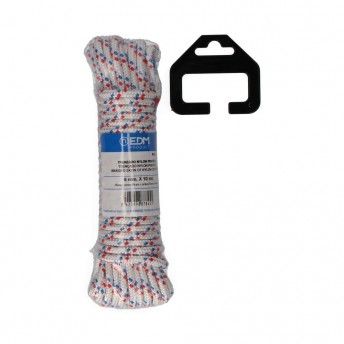 Rolo tranado nylon 10m branco pintas ref 87845 EDM