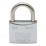 Cadeado de a�o inox 60 inoxidavel 60mm. com 2 chaves. arco normal. ref� 87653 IFAM