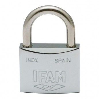 Cadeado de aço inox 60 inoxidavel 60mm. com 2 chaves. arco normal. refª 87653 IFAM Cadeado de aço inox 60 inoxidavel 60mm. com 2 chaves. arco normal. refª 87653 IFAM