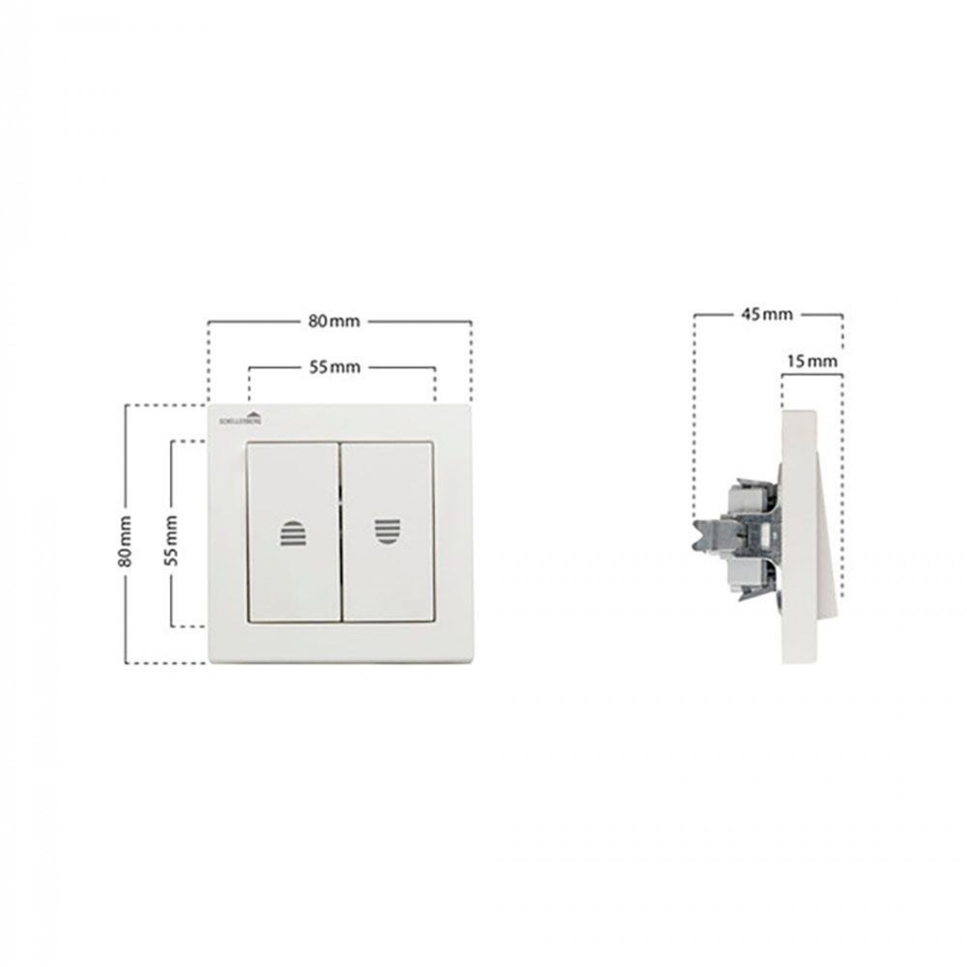 Interruptor para estores 2 botões 23005 refª 87079 SCHELLENBERG