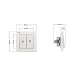 Interruptor para estores 2 botões 23005 refª 87079 SCHELLENBERG Interruptor para estores 2 botões 23005 refª 87079 SCHELLENBERG