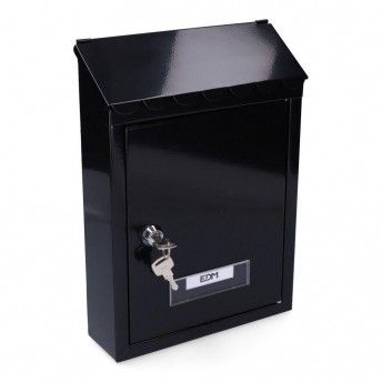 Caixa de correio em ao modelo standard preto. ref 85806 EDM