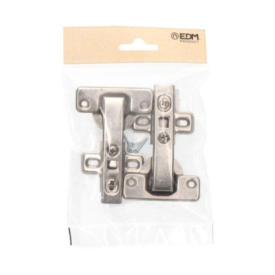 Blíster dobradiça 90º canto bc12 zn refª 85656 EDM Blíster dobradiça 90º canto bc12 zn refª 85656 EDM