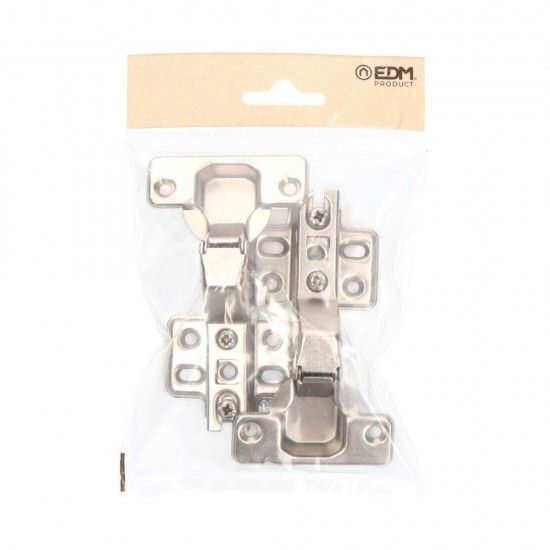 Blíster dobradiça 45º bc09 35mm zn refª 85655 EDM Blíster dobradiça 45º bc09 35mm zn refª 85655 EDM